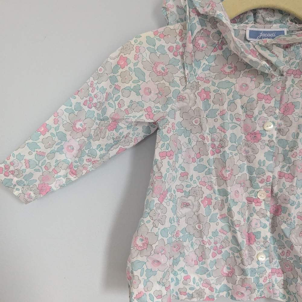 Jacadi Pastel Floral Button Down